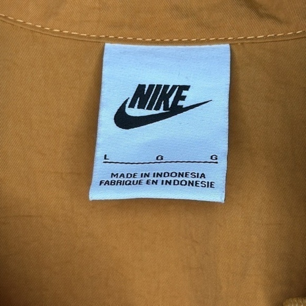 NIKE Women's Desert Ochre Sportswear Swoosh Woven Dress Size Large - Picture 12 of 16